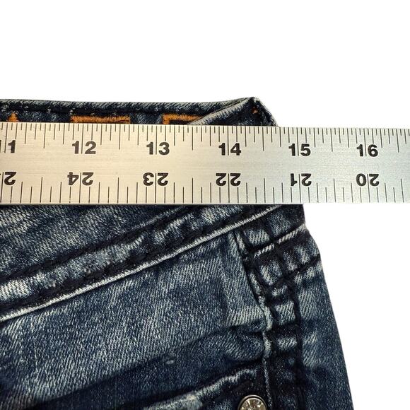 Rock Revival Gina Skinny Jeans Womens Size 29 x 30.5 with Embellished Pockets - Picture 5 of 10